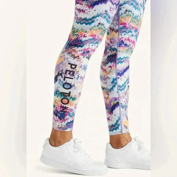 Peloton Leggings Purple River Rock High Waist Leggings Multicolored Size Small - Picture 3 of 9